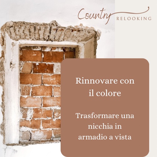 Rinnovare con il colore: Trasformazione di una Nicchia in Armadio a Vista