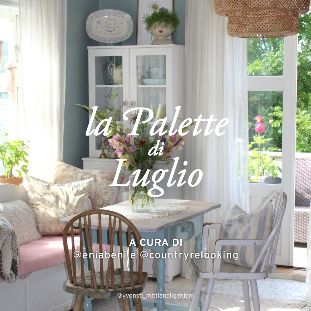 palette casa facile. colori blu, luglio